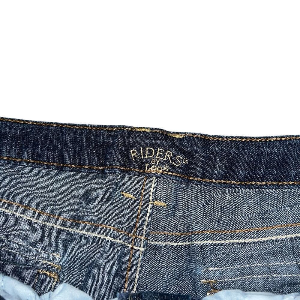RIDERS BY LEE Dark Wash Cuffed Capri Jeans Size 14M - Picture 5 of 10